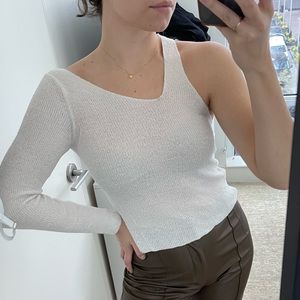 NWOT Asymmetrical White Top